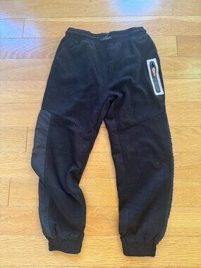 Black sweatpants with zip up pocket